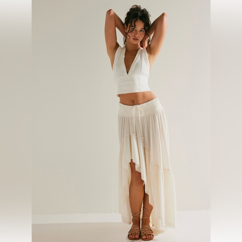 Free People Island Girl Maxi Skirt (Birch)
